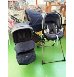 Trio Inglesina System Quattro Electa Blu Con Stand Up e Kit Auto Per Navicella In Regalo