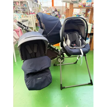 Trio Inglesina System Quattro Electa Blu Con Stand Up e Kit Auto Per Navicella In Regalo
