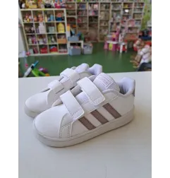 Scarpe Adidas Bianche e Rosa N 25