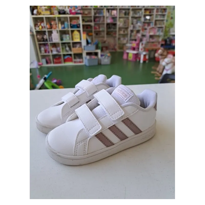 Scarpe Adidas Bianche e Rosa N 25