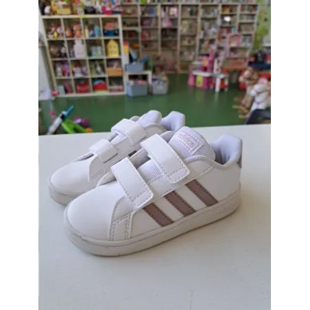 Scarpe Adidas Bianche e Rosa N 25