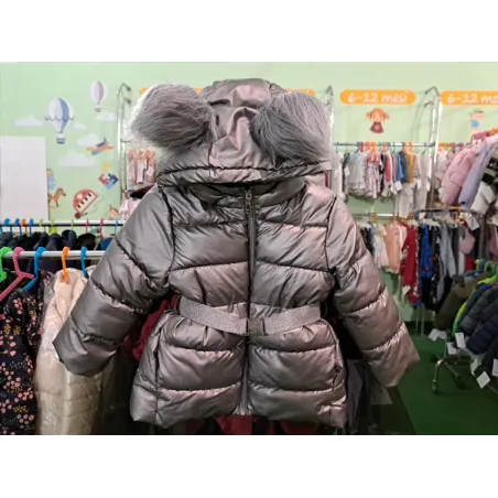 Giubbino Grigio Con Orecchie Ponpon 24 M