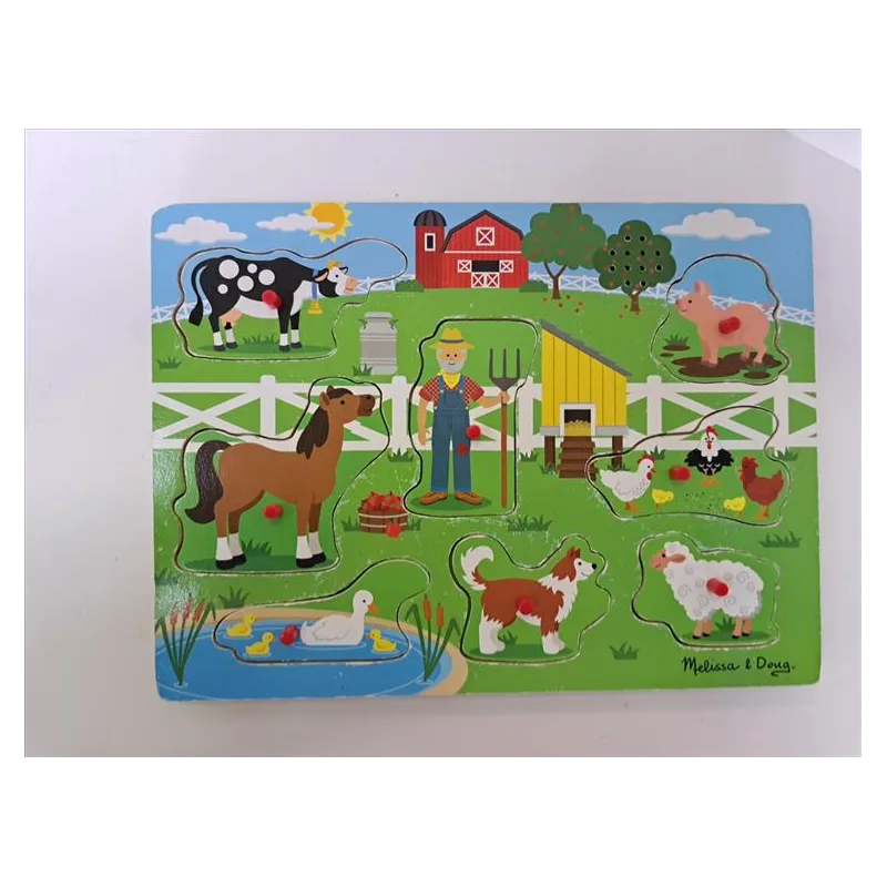 INCASTRI LEGNO ANIMALI FATTORIA - Melissa & Doug