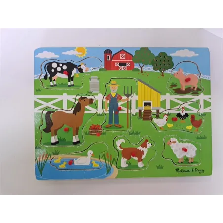 INCASTRI LEGNO ANIMALI FATTORIA - Melissa & Doug