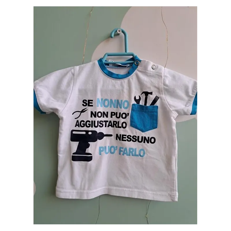 Maglia SE NONNO NON PUO' ... 6/12 M