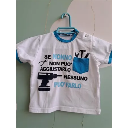 Maglia SE NONNO NON PUO' ... 6/12 M