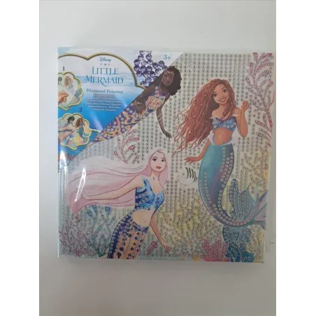 Tela Da Creare Con Brillantini Little Mermaid Nuovo