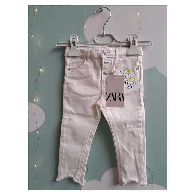 Jeans Bianchi Zara 12/18 M Nuovi