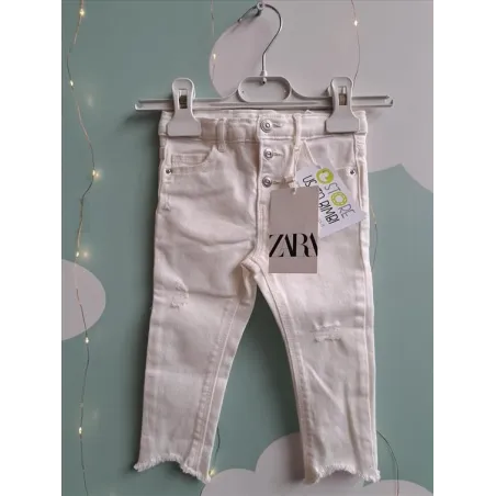 Jeans Bianchi Zara 12/18 M Nuovi