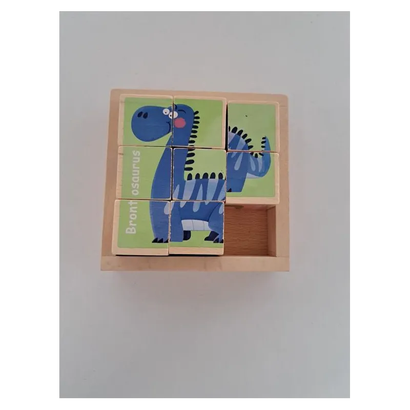 Cubotti Puzzle In Legno Dinosauri Numeri