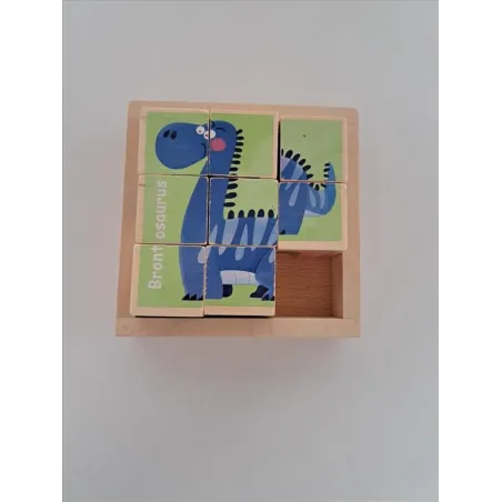 Cubotti Puzzle In Legno Dinosauri Numeri