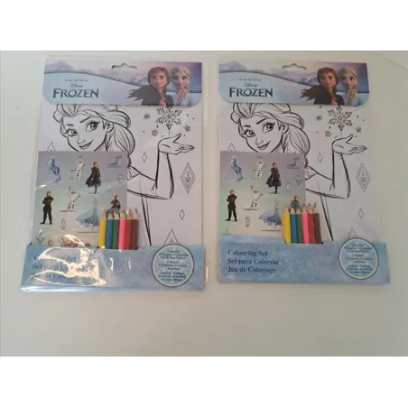 Set Da Colorare Frozen + Stikers / Adesivi Nuovo